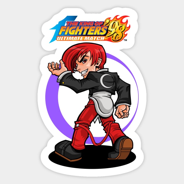 Iori Yagami Sticker by Carlos Filho